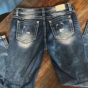 Miss Me Jean Distressed Size 34 Worn/wash 1x